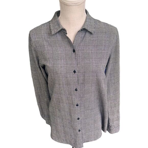 Maison Scotch Paris Nights New York Mornings Houndstooth Button Down - Picture 1 of 6